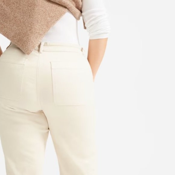 Everlane The Straight-Leg Crop Pant in Sandstone - Picture 2 of 7
